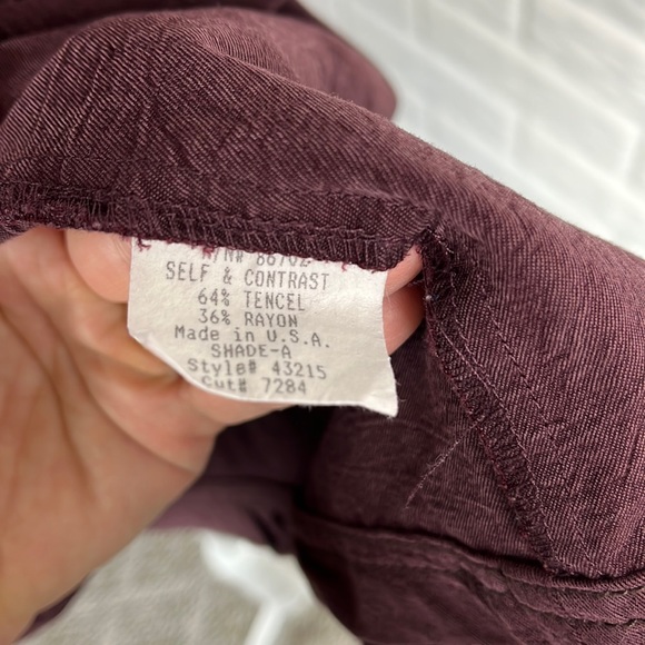 CYNTHIA MAX CASUAL COAT LIGHTWEIGHT RAYON PLUM COLORED SIZE XL - Picture 9 of 12